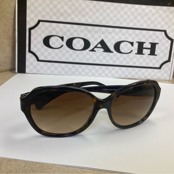New Coach HC8150 L133 512013 Dark Tortoise sunglasses - Picture 9 of 14